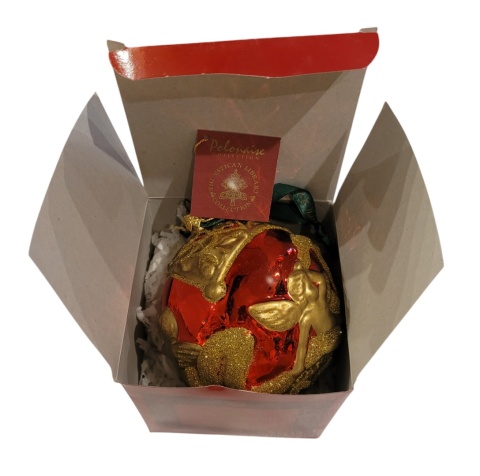 Bombka Komozja fi 11cm z Aniołkiem