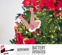 Christmas tree decoration, Santa Claus's movable legs, 35cm(AGG000040)