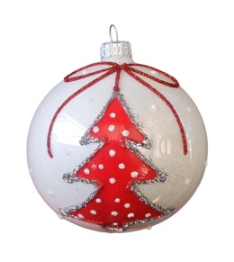 Bombki 120 dekorowane ornament op.4szt.: CZAS RADOŚCI