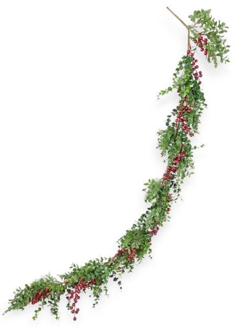 Garland 150cm mix of burgundy fruit branches (CV37231) 150x20cm