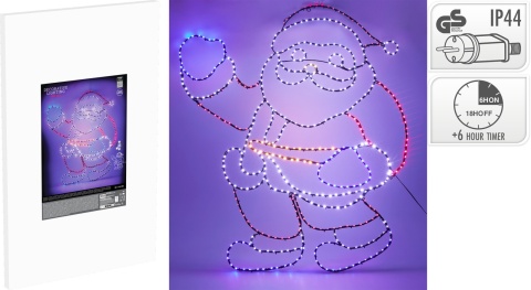 Contour Santa Claus 110cm colorful 499LED timer (AXT100070)
