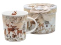 Ceramic mug "forest animals" (PG-19604) in a decorative box