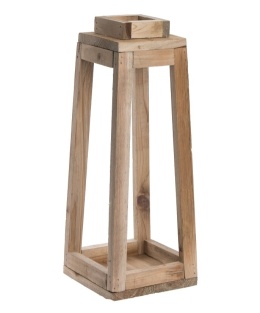 Wooden lantern 40cm for decoration (ART20076)
