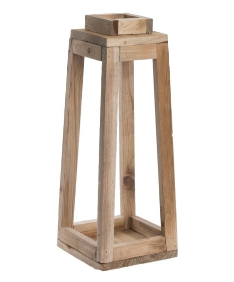 Lampion drewniany 40cm do dekoracji (ART20076)