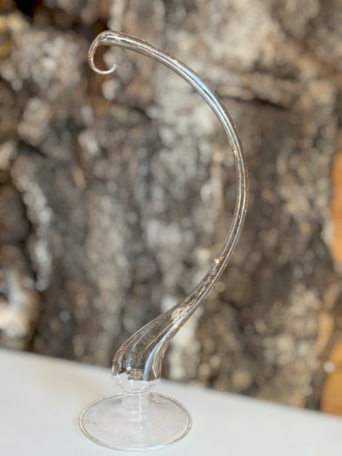 Glass stand for raound or shaped baubles 28cm (E03)