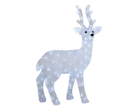 Reindeer acrylic 77cm 150LED cold flesh timer (492264)