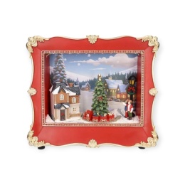 LED scene in a town frame, 8 melodies, 3xAA battery (TG79454)