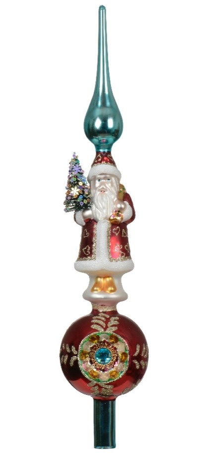 Glass spike with Santa Claus and spotlight (123455)