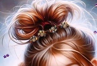 Obraz Dziewczynka z pieskiem (JK0006)