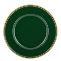 Talerz zielony złoty brzeg (160468)