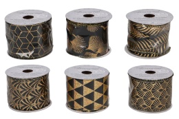 Wstążka brązowo złota z hologramem (HF1M77-04)-20%